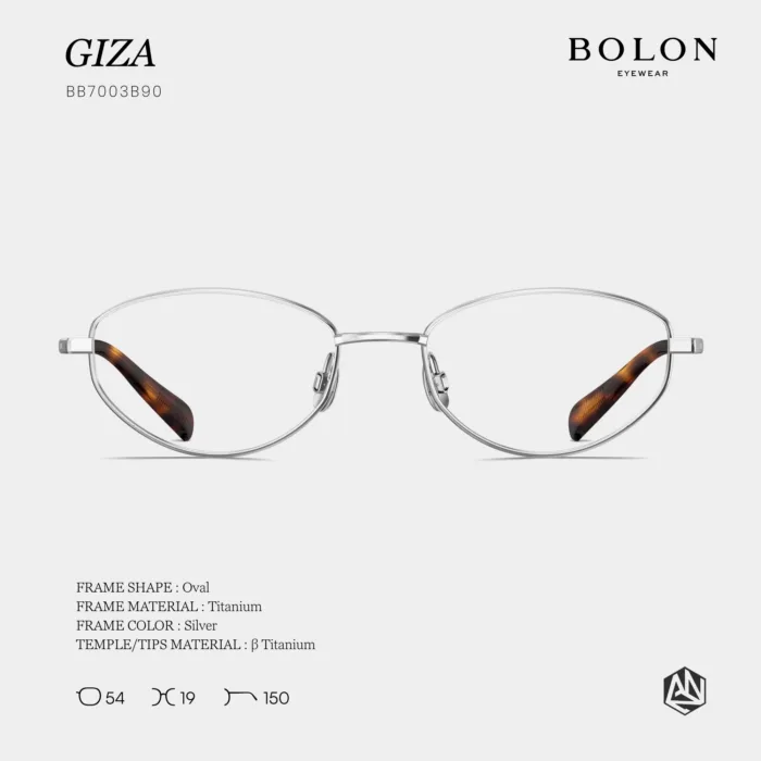 ANZ STUDIO l แว่นตา BOLON GIZA BB7003 ทรง Oval  ดีไซน์เรียบหรู ใส่สบาย น้ำหนักเบา - Image 2