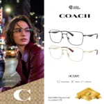 กรอบแว่นตา COACH รุ่น HC5205 ทรง Square โลหะดีไซน์เรียบหรู รับประกัน 2 ปี