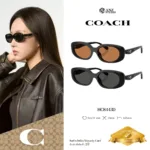 แว่นกันแดด COACH รุ่น HC8443D ทรง Oval ดีไซน์ Pillow Tabby รับประกัน 2 ปี