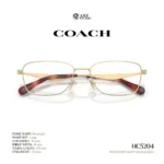 กรอบแว่นตา COACH รุ่น HC5204 ทรง Rectangle Metal ดีไซน์ Pillow Tabby รับประกัน 2 ปี - Image 9