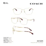 กรอบแว่นตา COACH รุ่น HC5205 ทรง Square โลหะดีไซน์เรียบหรู รับประกัน 2 ปี - Image 11