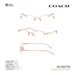 กรอบแว่นตา COACH รุ่น HC5207TD ทรง Oval กึ่งไร้ขอบ Titanium ดีไซน์บางเบา รับประกัน 2 ปี - Image 11