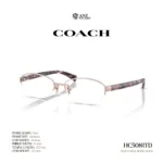 กรอบแว่นตา COACH รุ่น HC5081TD ทรง Oval กึ่งไร้ขอบ ดีไซน์บางเบา รับประกัน 2 ปี - Image 2