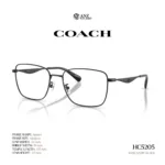 กรอบแว่นตา COACH รุ่น HC5205 ทรง Square โลหะดีไซน์เรียบหรู รับประกัน 2 ปี - Image 2