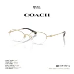 กรอบแว่นตา COACH รุ่น HC5207TD ทรง Oval กึ่งไร้ขอบ Titanium ดีไซน์บางเบา รับประกัน 2 ปี - Image 2