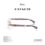 กรอบแว่นตา COACH รุ่น HC5081TD ทรง Oval กึ่งไร้ขอบ ดีไซน์บางเบา รับประกัน 2 ปี - Image 4