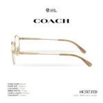 กรอบแว่นตา COACH รุ่น HC5173TD ทรง Round Titanium ดีไซน์เรียบหรู น้ำหนักเบา รับประกัน 2 ปี - Image 4