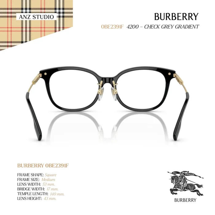 กรอบแว่นตา BURBERRY รุ่น BE2391F ทรง Square ของแท้ รับประกัน 2 ปี - Image 5