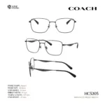 กรอบแว่นตา COACH รุ่น HC5205 ทรง Square โลหะดีไซน์เรียบหรู รับประกัน 2 ปี - Image 6
