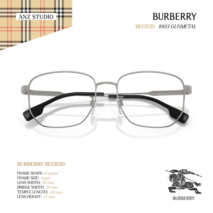 กรอบแว่นตา BURBERRY รุ่น BE1352D ทรง Irregular ของแท้ รับประกัน 2 ปี - Image 6