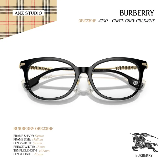 กรอบแว่นตา BURBERRY รุ่น BE2391F ทรง Square ของแท้ รับประกัน 2 ปี - Image 6