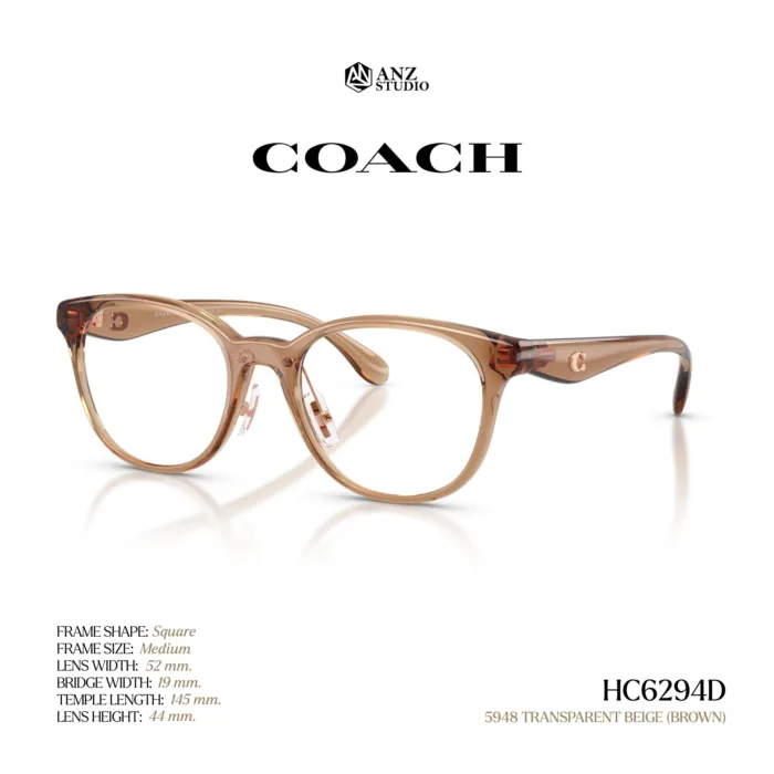 กรอบแว่นตา COACH รุ่น HC6294D ทรง Square ดีไซน์ Pillow Tabby รับประกัน 2 ปี - Image 7