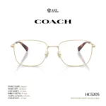 กรอบแว่นตา COACH รุ่น HC5205 ทรง Square โลหะดีไซน์เรียบหรู รับประกัน 2 ปี - Image 8
