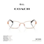 กรอบแว่นตา COACH รุ่น HC5201 ทรง Rectangle โลหะ ดีไซน์เรียบหรู รับประกัน 2 ปี - Image 5