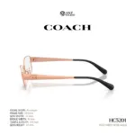 กรอบแว่นตา COACH รุ่น HC5201 ทรง Rectangle โลหะ ดีไซน์เรียบหรู รับประกัน 2 ปี - Image 7
