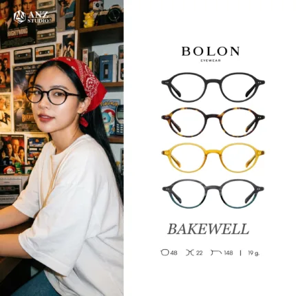 กรอบแว่นตา BOLON S/S 2026 รุ่น BAKEWELL BJ3227 ทรง Oval ดีไซน์วินเทจเรียบหรู ของแท้ รับประกัน 1 ปี