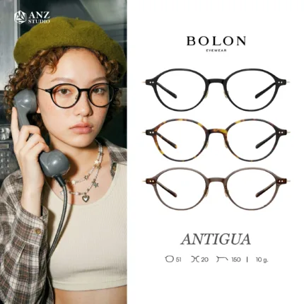 กรอบแว่นตา BOLON S/S 2026 รุ่น ANTIGUA BJ5211 ทรง Oval น้ำหนักเบาพิเศษ ดีไซน์เรียบหรู ของแท้ รับประกัน 1 ปี