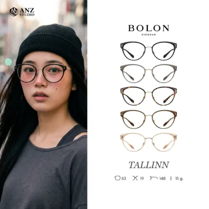 กรอบแว่นตา BOLON S/S 2026 รุ่น TALLINN BA6075 ทรง Cat-eye ดีไซน์เฉียบคม น้ำหนักเบาแข็งแรง ของแท้ รับประกัน 1 ปี