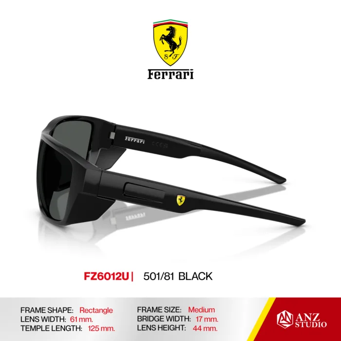 แว่นกันแดด FERRARI FZ6012U ทรง Sport Wraparound ผู้ชาย Polarized Full Frame  ของแท้รับประกัน 2 ปี - Image 9