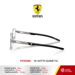 กรอบแว่นตา FERRARI FZ7012D กรอบแว่นตาทรง Pillow ดีไซน์ Racing โลหะน้ำหนักเบา บานพับ Screwless ของแท้รับประกัน 2 ปี - Image 8