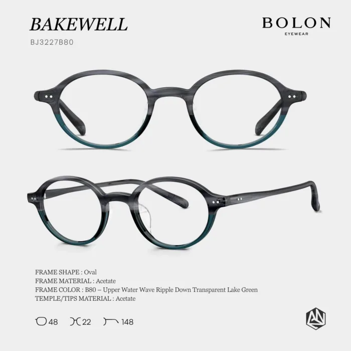 กรอบแว่นตา BOLON S/S 2026 รุ่น BAKEWELL BJ3227 ทรง Oval ดีไซน์วินเทจเรียบหรู ของแท้ รับประกัน 1 ปี - Image 6