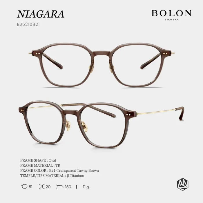 กรอบแว่นตา BOLON S/S 2026 รุ่น NIAGARA BJ5210 ทรง Oval น้ำหนักเบาพิเศษ ดีไซน์สปอร์ตเรียบหรู ของแท้ รับประกัน 1 ปี - Image 4