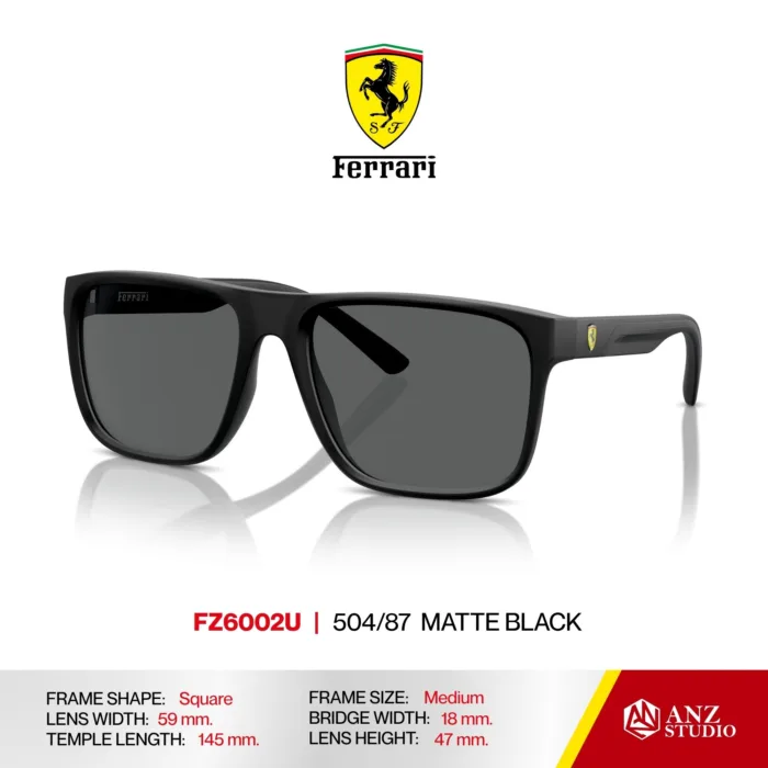 แว่นกันแดด FERRARI FZ6002U ทรง Square ผู้ชาย Full Frame น้ำหนักเบา Ferrari - Image 7