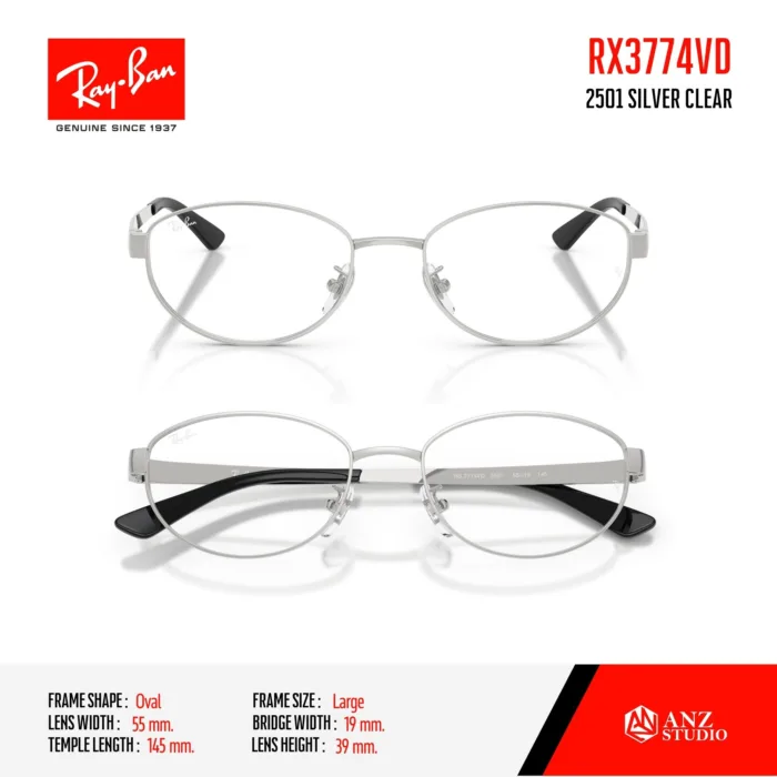Ray-Ban RX3774VD กรอบแว่นสายตา ทรง Oval - Image 2