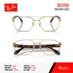 Ray-Ban RX3751V กรอบแว่นสายตา ทรง Square Double Bridge - Image 2