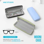 ANZ MOONI CASE กล่องแว่นตา มินิมอล ผิวเรียบกึ่งเงา เรียบหรู น้ำหนักเบา - Image 3