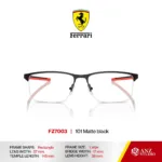 กรอบแว่นตา FERRARI FZ7003 ทรง Rectangle ผู้ชาย Semi Rimless น้ำหนักเบา Ferrari - Image 3