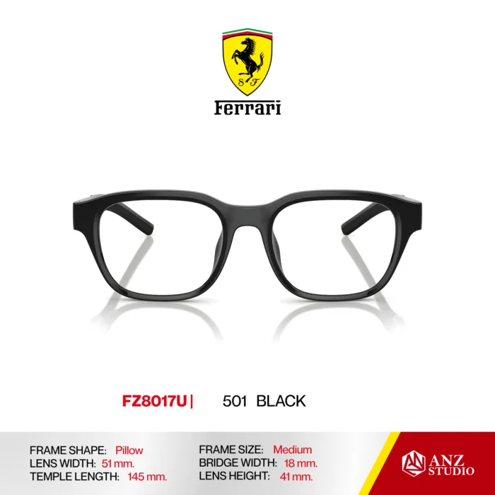 กรอบแว่นตา FERRARI FZ8017U ทรง Pillow ผู้ชาย Full Frame น้ำหนักเบา ดีไซน์ Racing ของแท้รับประกัน 2 ปี - Image 3