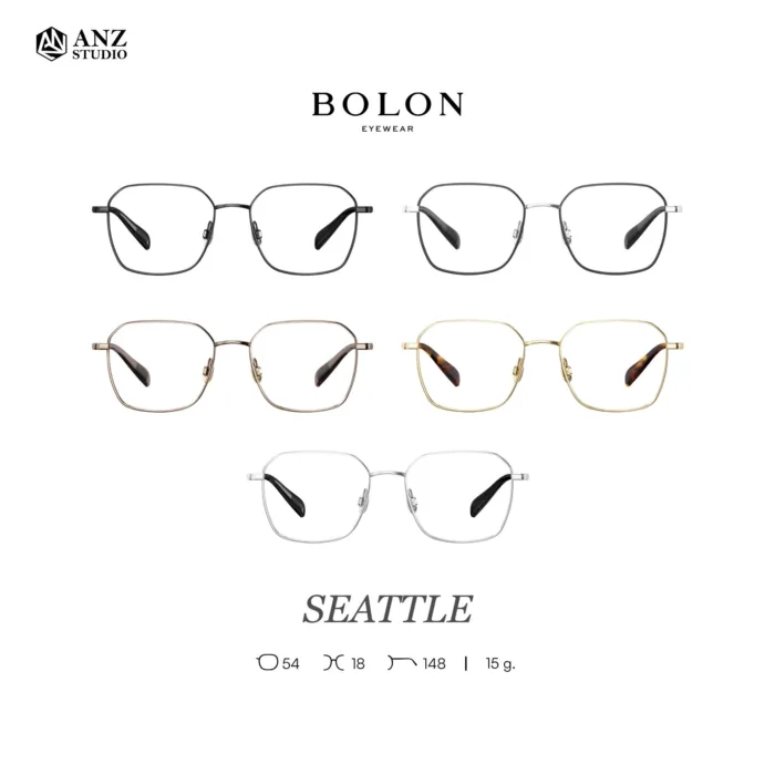 กรอบแว่นตา BOLON S/S 2026 รุ่น SEATTLE BA7068 ทรง Polygon ดีไซน์คมชัด น้ำหนักเบา ของแท้ รับประกัน 1 ปี - Image 2