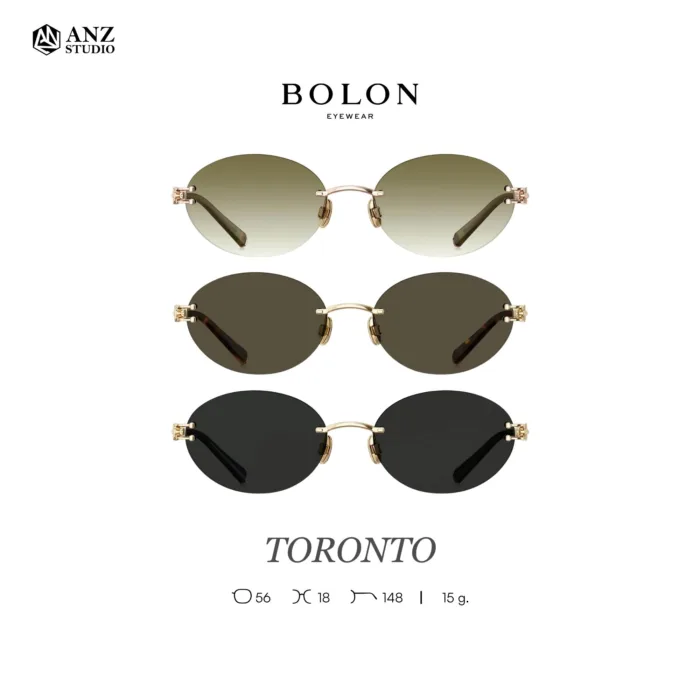 แว่นกันแดด BOLON S/S 2026 รุ่น TORONTO BX7008 ทรง Oval ดีไซน์ไร้กรอบ มินิมอลหรูหรา ของแท้ รับประกัน 1 ปี - Image 2