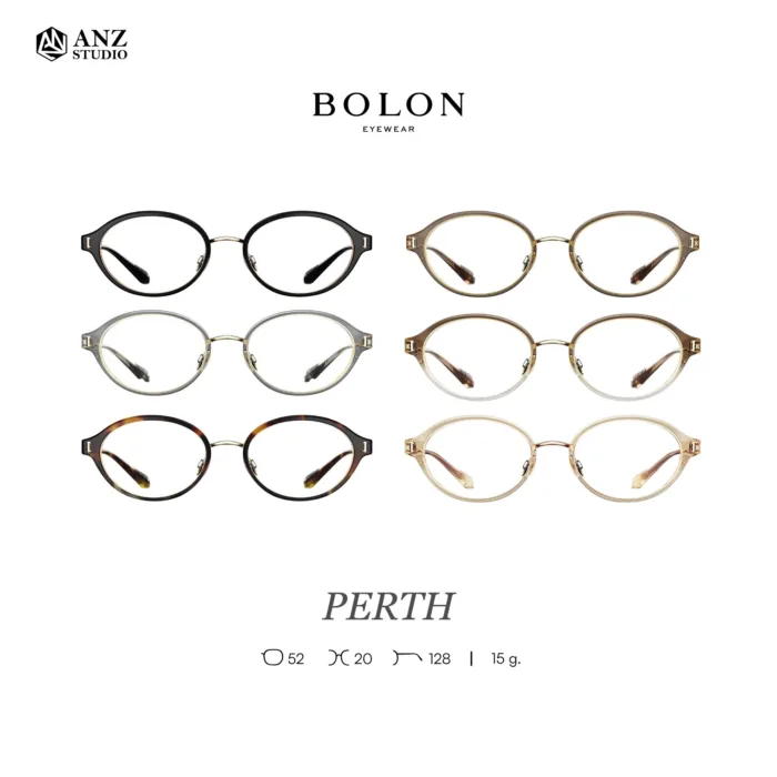 กรอบแว่นตา BOLON S/S 2026 รุ่น PERTH BA6073 ทรง Oval ดีไซน์เรียบหรู น้ำหนักเบาพิเศษ ของแท้ รับประกัน 1 ปี - Image 3
