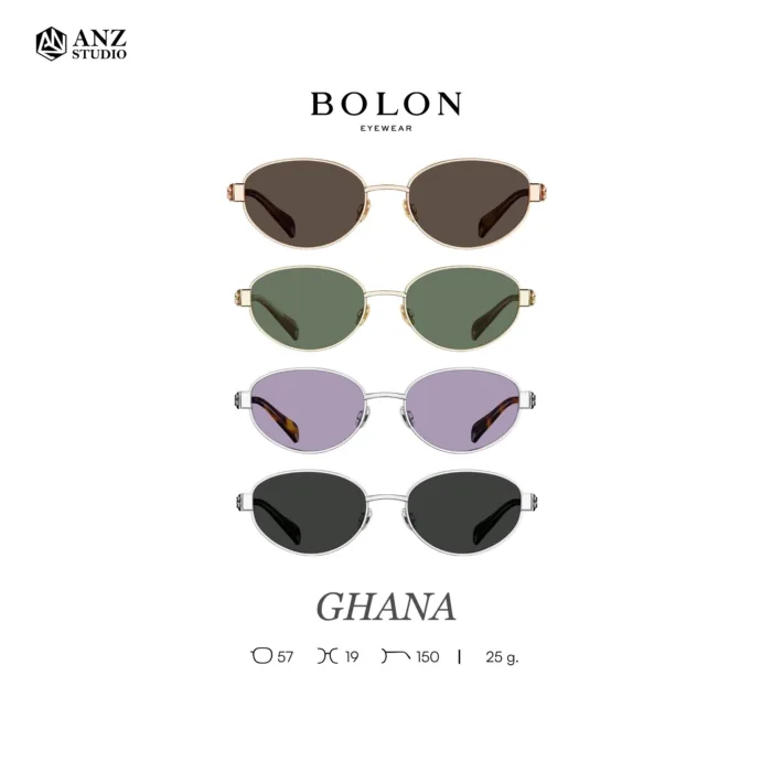 แว่นกันแดด BOLON S/S 2026 รุ่น GHANA BX7005 ทรง Oval ดีไซน์มินิมอลหรู น้ำหนักเบา ของแท้ รับประกัน 1 ปี - Image 2
