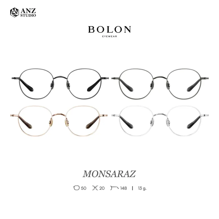 กรอบแว่นตา BOLON S/S 2026 รุ่น MONSARAZ BA7060 ทรง Round ดีไซน์มินิมอลไฮเอนด์ น้ำหนักเบา ของแท้ รับประกัน 1 ปี - Image 3