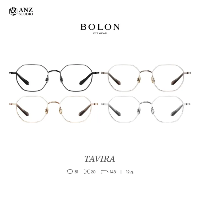กรอบแว่นตา BOLON S/S 2026 รุ่น TAVIRA BA7061 ทรง Polygon ดีไซน์โมเดิร์น น้ำหนักเบา ของแท้ รับประกัน 1 ปี - Image 3