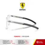 กรอบแว่นตา FERRARI FZ8027U ทรง Pillow ผู้ชาย Full Frame น้ำหนักเบา บานพับ Screwless Ferrari - Image 4