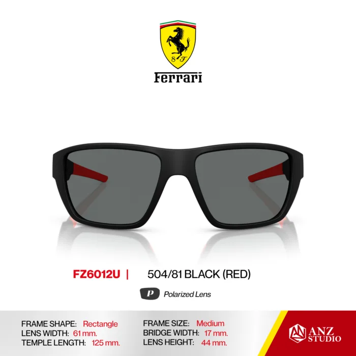 แว่นกันแดด FERRARI FZ6012U ทรง Sport Wraparound ผู้ชาย Polarized Full Frame  ของแท้รับประกัน 2 ปี - Image 3