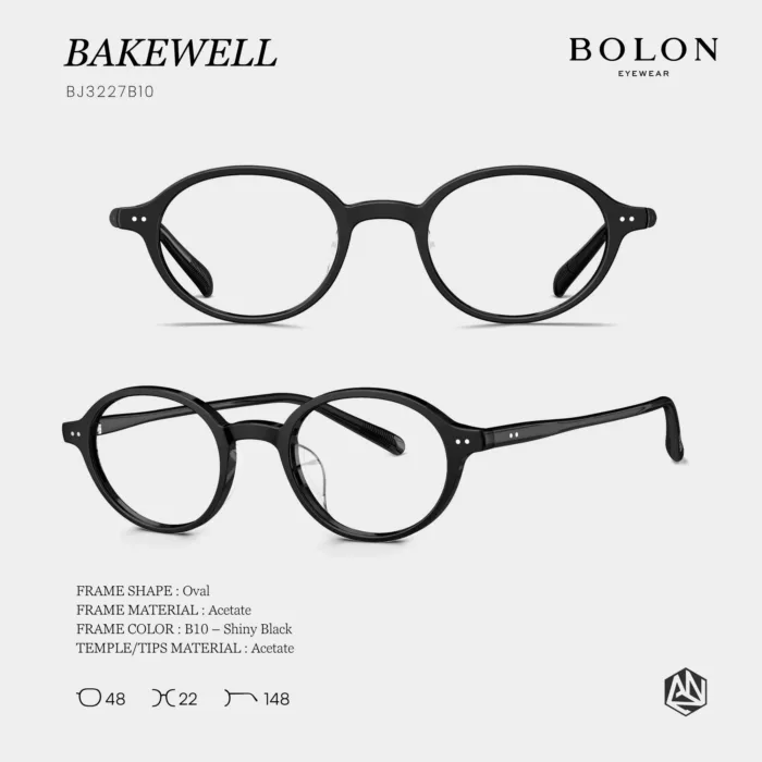 กรอบแว่นตา BOLON S/S 2026 รุ่น BAKEWELL BJ3227 ทรง Oval ดีไซน์วินเทจเรียบหรู ของแท้ รับประกัน 1 ปี - Image 3