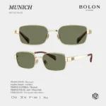 แว่นกันแดด BOLON S/S 2026 รุ่น MUNICH BX7003 ทรง Rectangle ดีไซน์โมเดิร์นคมชัด น้ำหนักเบา ของแท้ รับประกัน 1 ปี - Image 4