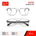 Ray-Ban RX3751V กรอบแว่นสายตา ทรง Square Double Bridge - Image 4