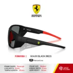 แว่นกันแดด FERRARI FZ6012U ทรง Sport Wraparound ผู้ชาย Polarized Full Frame  ของแท้รับประกัน 2 ปี - Image 4