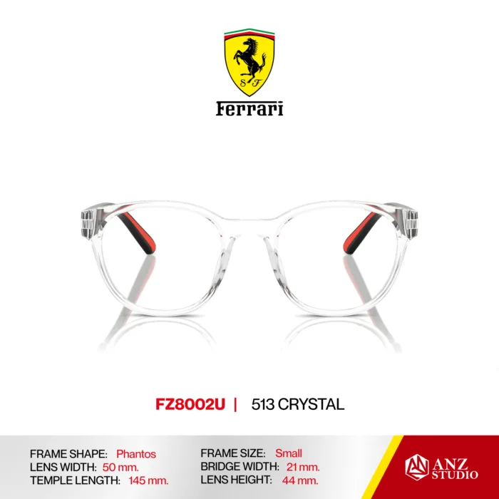 กรอบแว่นตา FERRARI FZ8002U ผู้ชาย Full Frame น้ำหนักเบา Ferrari - Image 3