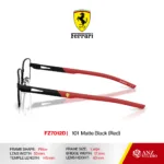 กรอบแว่นตา FERRARI FZ7012D กรอบแว่นตาทรง Pillow ดีไซน์ Racing โลหะน้ำหนักเบา บานพับ Screwless ของแท้รับประกัน 2 ปี - Image 4