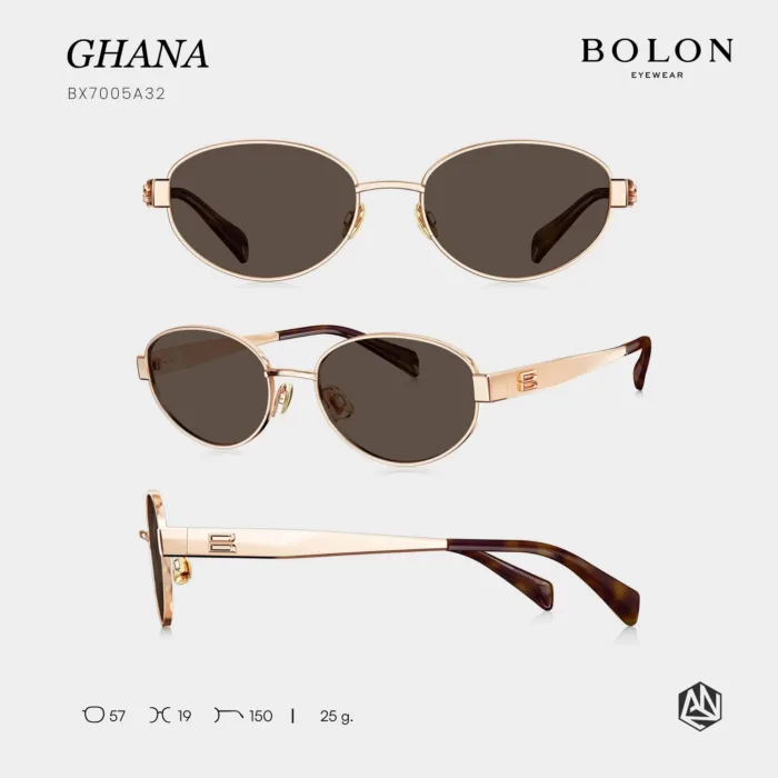 แว่นกันแดด BOLON S/S 2026 รุ่น GHANA BX7005 ทรง Oval ดีไซน์มินิมอลหรู น้ำหนักเบา ของแท้ รับประกัน 1 ปี - Image 5