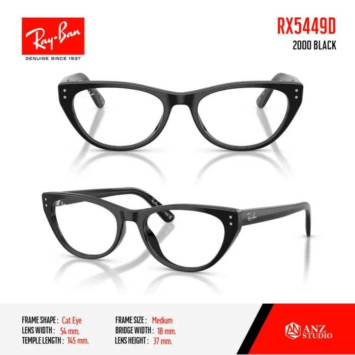 Ray-Ban RX5449D กรอบแว่นสายตา ทรง Cat Eye - Image 4