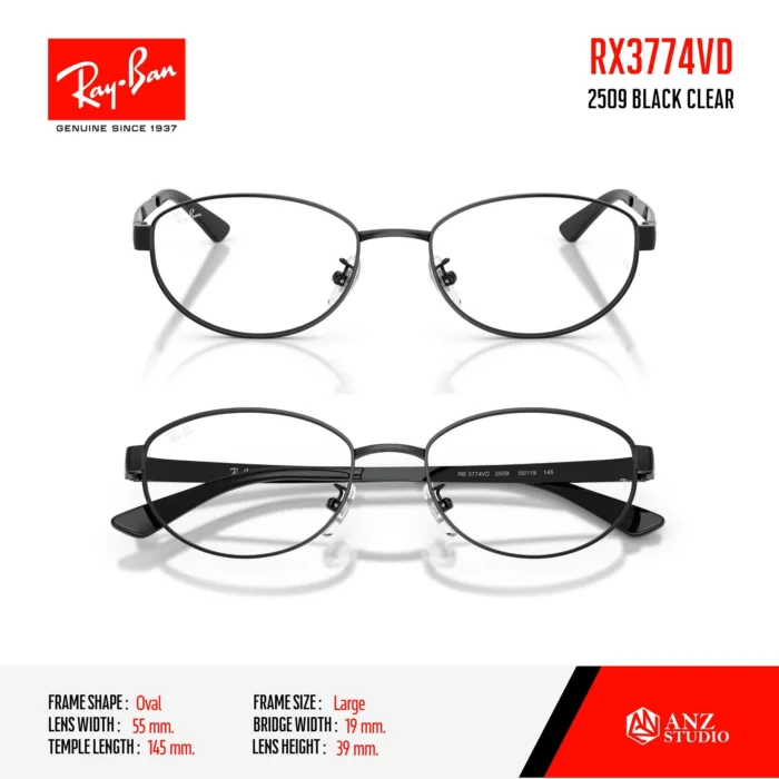 Ray-Ban RX3774VD กรอบแว่นสายตา ทรง Oval - Image 4