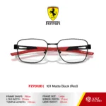 กรอบแว่นตา FERRARI FZ7012D กรอบแว่นตาทรง Pillow ดีไซน์ Racing โลหะน้ำหนักเบา บานพับ Screwless ของแท้รับประกัน 2 ปี - Image 5